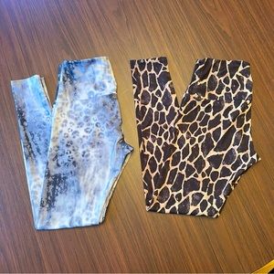 (2) pair of full length, high rise leggings from Onzie